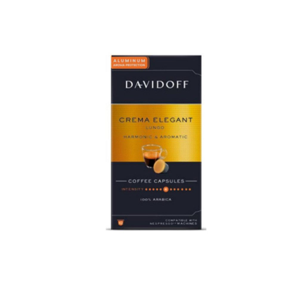 Davidoff Crema Elegant Lungo кафе капсули за Nespresso кафемашини, 10 бр