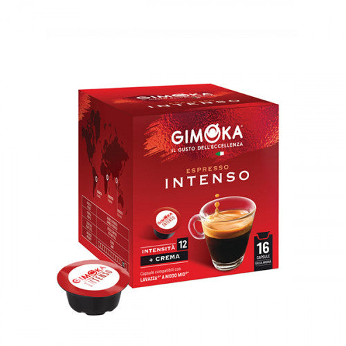 Gimoka Intenso кафе капсули съвместими с A MODO MIO, 16 бр