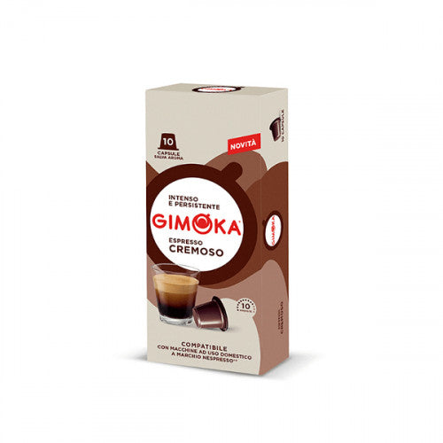 Gimoka Cremoso кафе капсули съвместими с Nespresso кафемашини, 10 бр