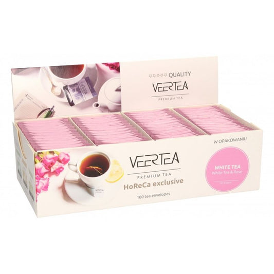 Veertea Бял чай с роза – 100 пакетчета
