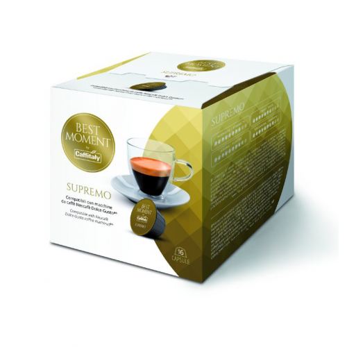 Best Moment by Caffitaly Supremo – 16 кафе капсули за Dolce Gusto, 100% Арабика