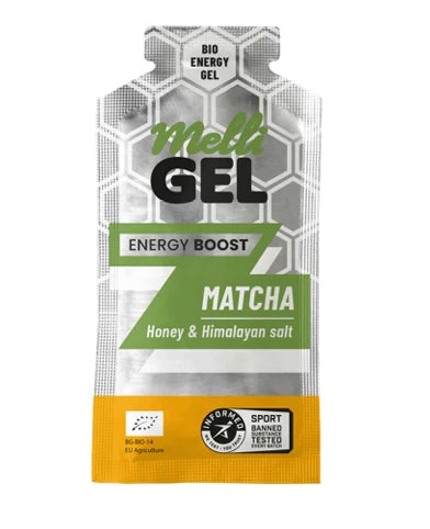 MelliGEL Originals Енергиен гел с мед Matcha 12 броя в опаковка