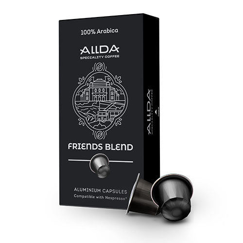 ALLDA Speciality Coffee Friends Blend Алуминиеви кафе капсули за Nespr ...