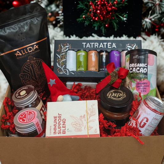 Голяма Коледна подаръчна кутия “Кафе и Наслада” – Перфектният подарък за всеки ценител