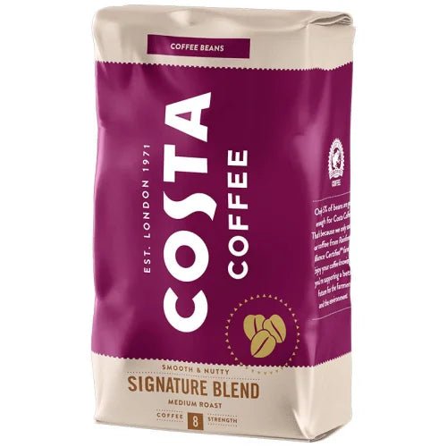 Costa Coffee Signature Medium Blend кафе на зърна, 1 кг