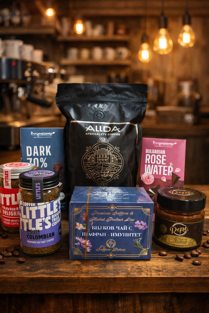 Малка подаръчна кутия “Кафе и Наслада” – Перфектният подарък за всеки ценител