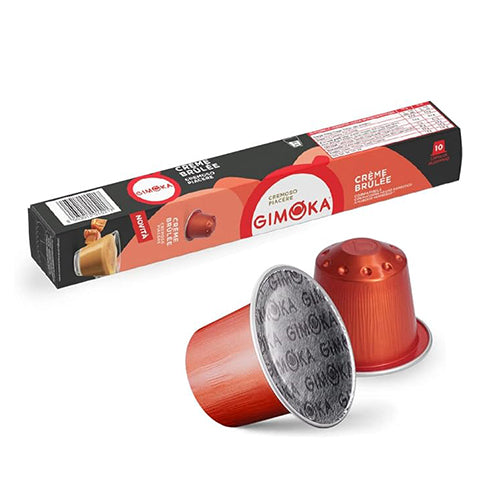 Gimoka TUBO Alu CREME BRULEE кафе капсули съвместими с Nespresso кафемашини, 10 бр