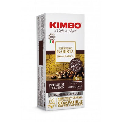 Kimbo Barista съвместими кафе капсули за Nespresso кафемашини, 10 бр