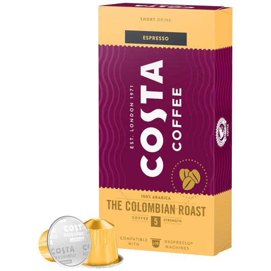 Costa Coffee Colombia Blend Espresso кафе капсули за Nespresso машини, 10 бр