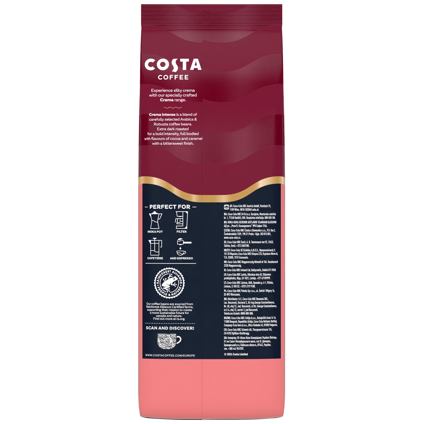 Costa Coffee INTENCE кафе на зърна, 1 кг