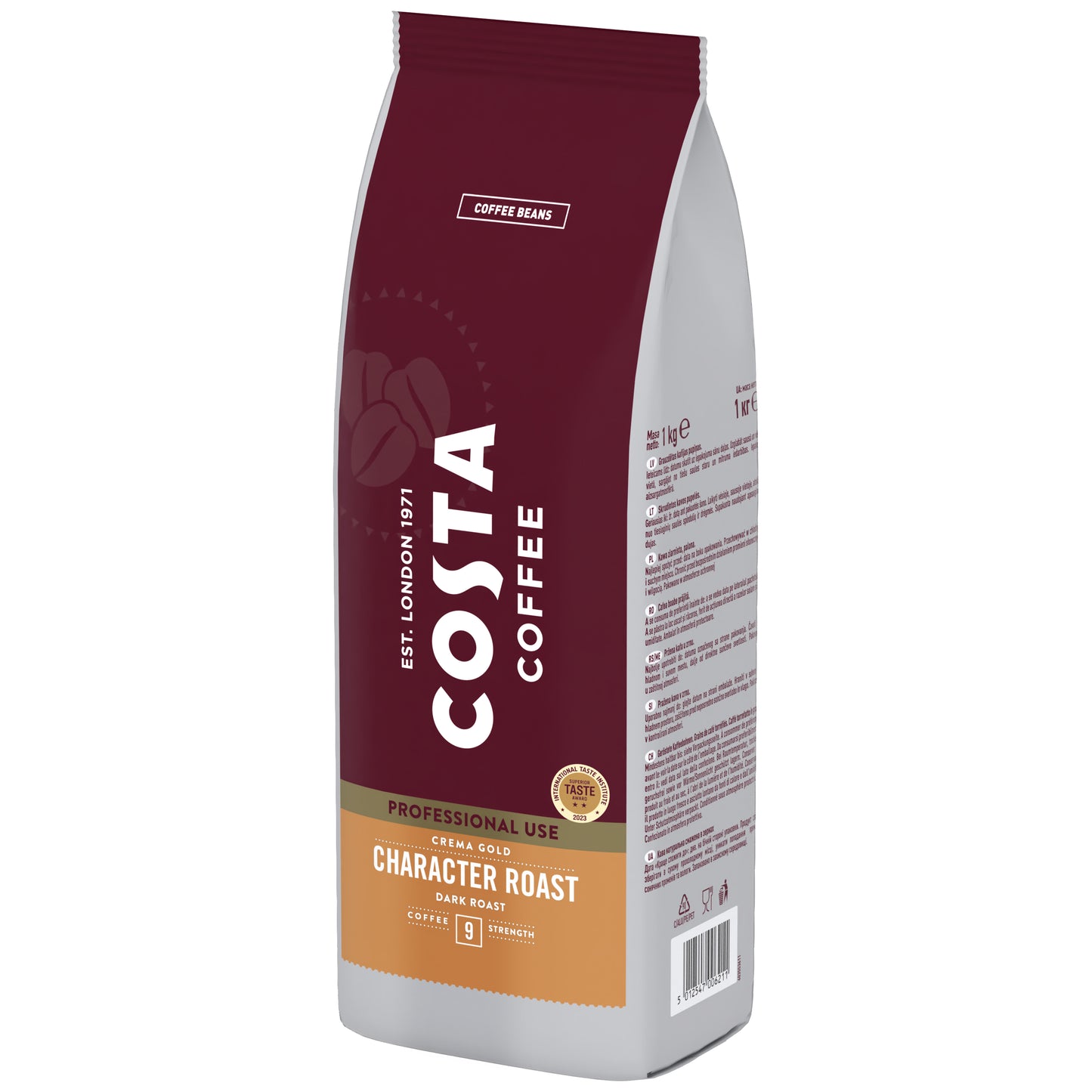 Costa Coffee Crema Gold Character Roast кафе на зърна, 1 кг
