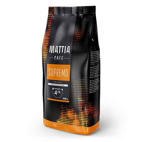 Mattia Cafe Supremo кафе на зърна, 1 кг