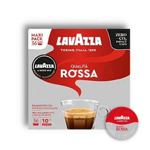 Lavazza Qualità Rossa кафе капсули съвместими с A MODO MIO, 36 бр.