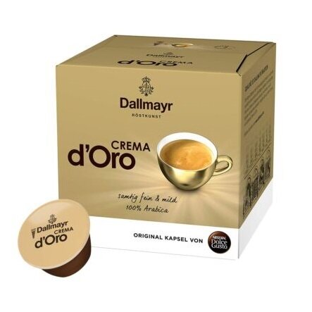 Dallmayr Crema d`Oro кафе капсули съвместими с Dolce Gusto, 16 бр