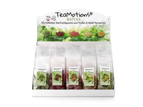 Matcha TeaMotions® – желирани бонбони с матча за напитка и похапване