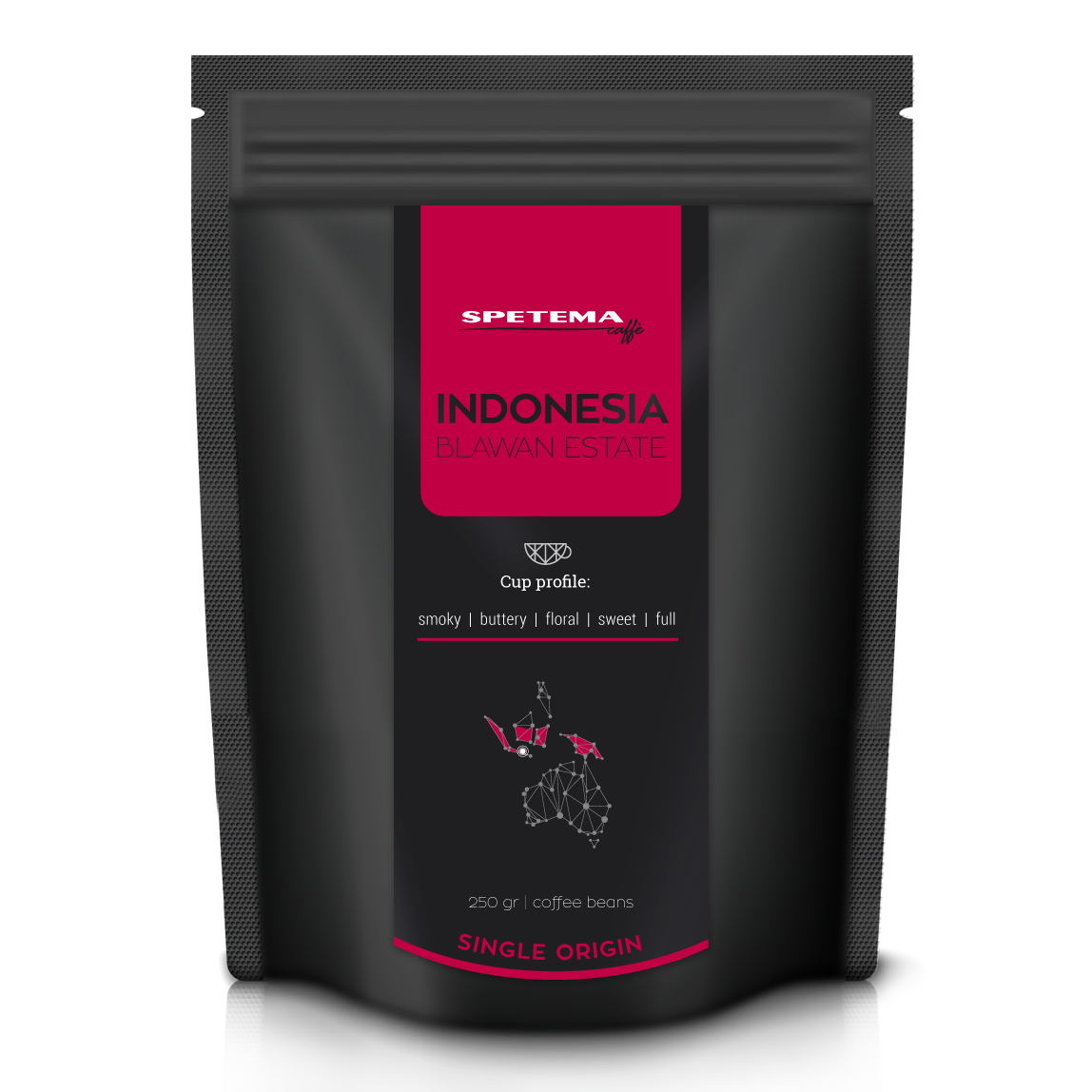 Spetema INDONESIA BLAWAN ESTATE SINGLE ORIGIN кафе на зърна, 250 гр