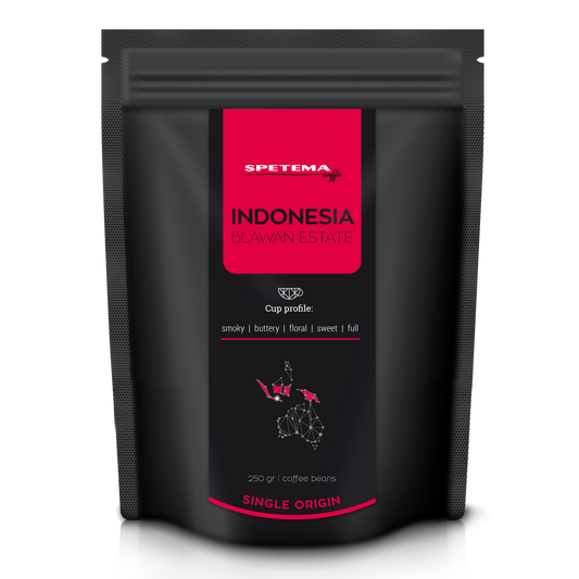 Spetema INDONESIA BLAWAN ESTATE SINGLE ORIGIN кафе на зърна, 250 гр