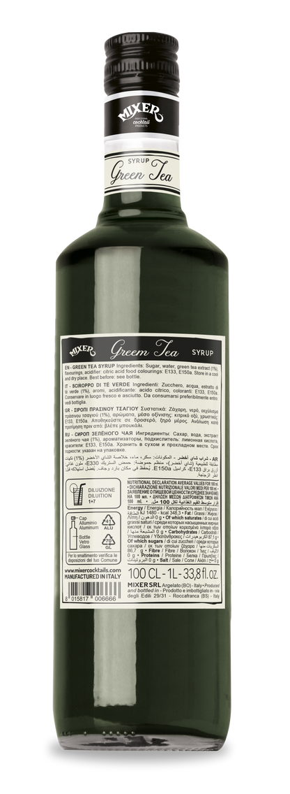 Mixer Сироп Зелен чай 1л Premium Bar Syrup Green Tea