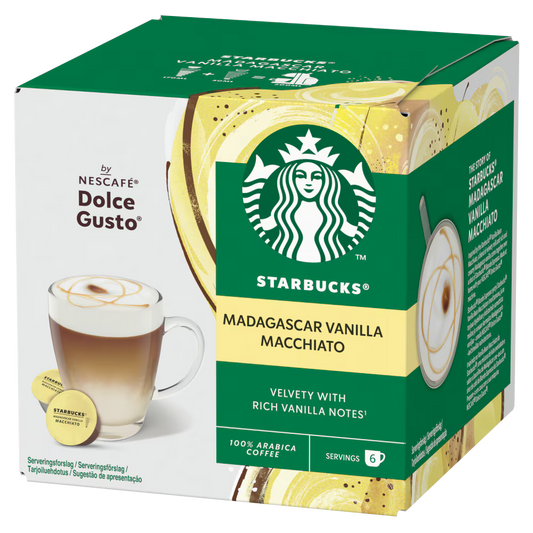 Starbucks® Vanilla Macchiato Dolce Gusto капсули 12 бр. / 6 напитки