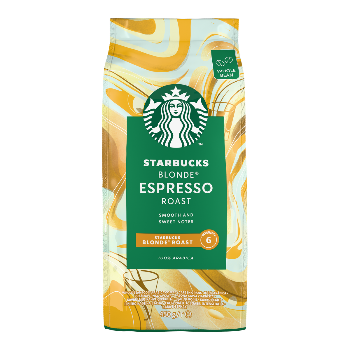 Starbucks Blonde Espresso Roast кафе на зърна 450 г