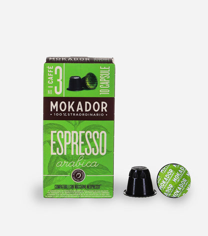 Mokador Espresso 100% Арабика кафе капсули за NESPRESSO кафемашина, 10 бр