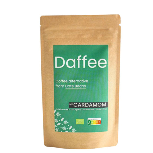 Daffee Био Cardamon кафе от костилки на фурми и кардамом , мляно 250 гр