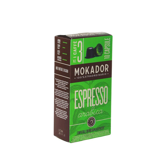 Mokador Espresso 100% Арабика кафе капсули за NESPRESSO кафемашина, 10 бр