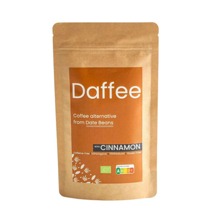 Daffee Био Cinnamon, кафе от костилки на фурми и канела, мляно 250 гр