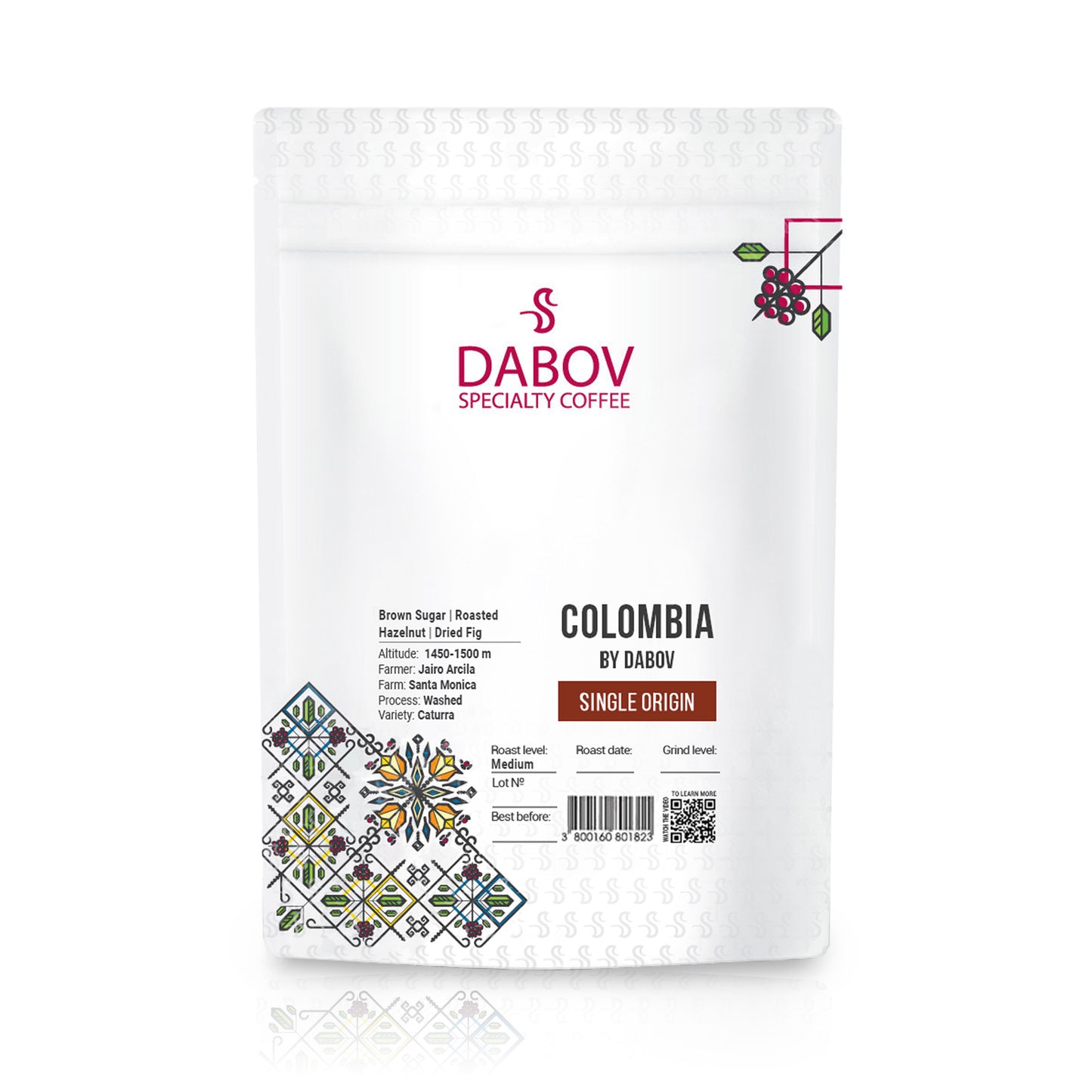 DABOV SPECIALTY COFFEE Colombia by DABOV кафе на зърна