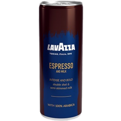 Lavazza кафе еспресо млечна напитка в кен, 250 л.