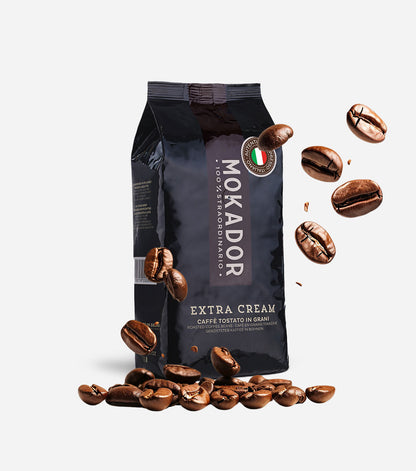 Mokador Extra Cream кафе на зърна, 1 кг