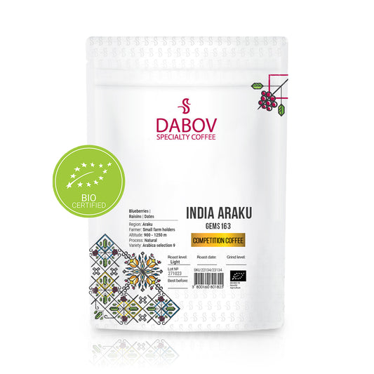 DABOV SPECIALTY COFFEE India Araku Bio Gems GEMS163 кафе на зърна