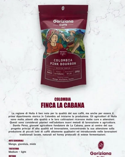 Goriziana Caffee Specialty coffee - Colombia Finca La Cabana кафе на зърна, 250 гр