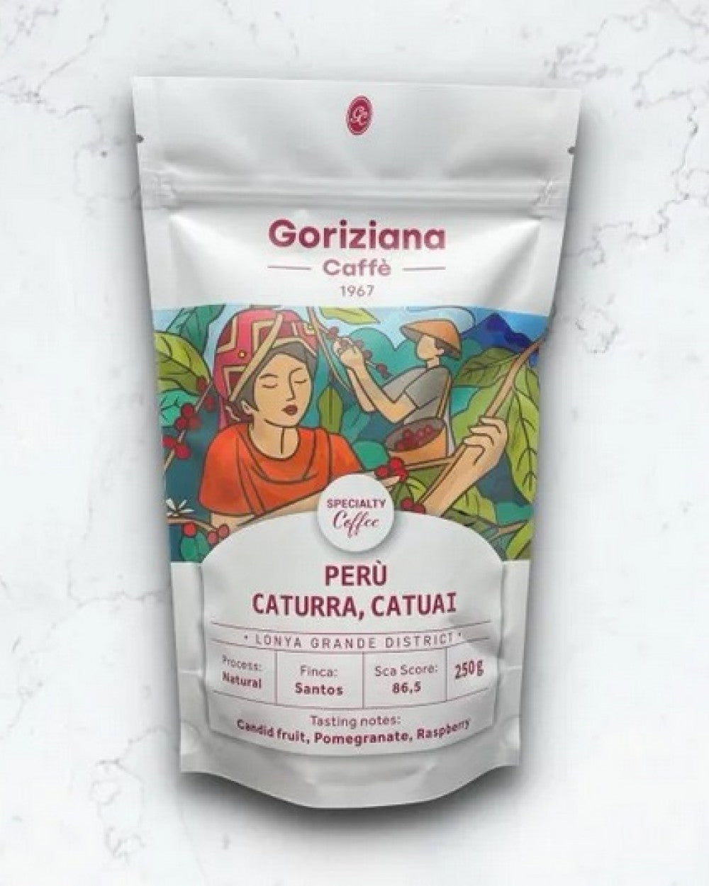 Goriziana Caffee Specialty coffee - Perù Finca Los Santos кафе на зърна, 250 гр