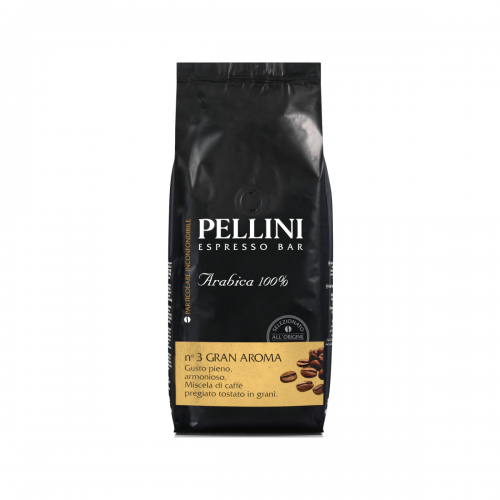 Pellini N3 Gran Aroma 100% Арабика кафе на зърна, 1 кг