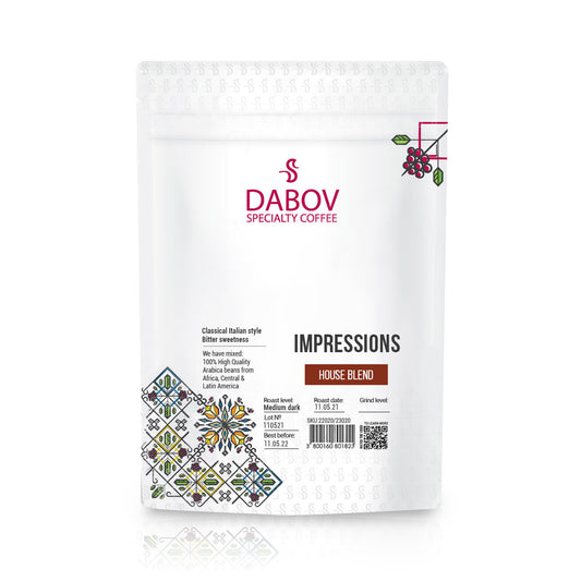 DABOV SPECIALTY COFFEE House Blend Impressions кафе на зърна