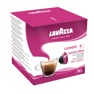 Lavazza Lungo кафе капсули съвместими с Dolce Gusto, 16 бр