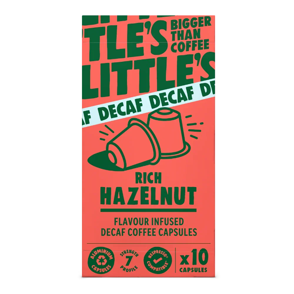 Little's RICH HAZELNUT DECAF безкофеиново кафе капсули за NESPRESSO кафемашина, 10 бр