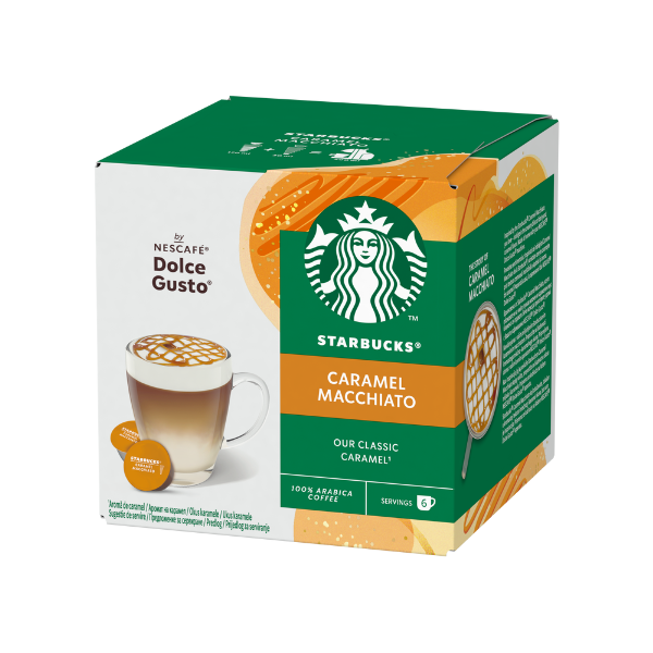 Starbucks Caramel Macchiato капсули за Dolce Gusto кафемашина 12 капсули/6 напитки