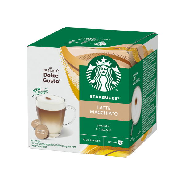 Starbucks Latte Macchiato капсули за Dolce Gusto кафемашина 12 капсули