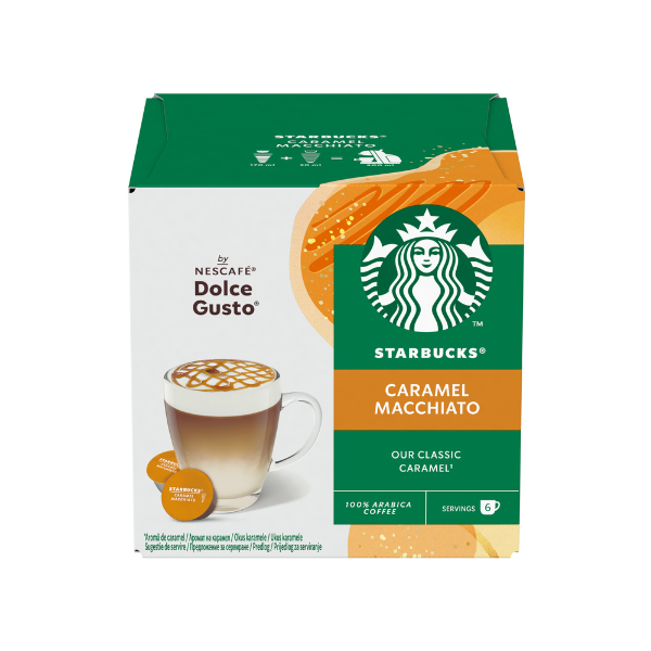 Starbucks Caramel Macchiato капсули за Dolce Gusto кафемашина 12 капсули/6 напитки