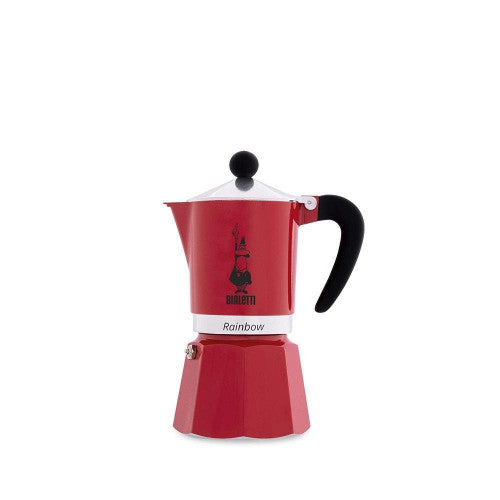 Кафеварка Bialetti Rainbow червена, 3 чаши