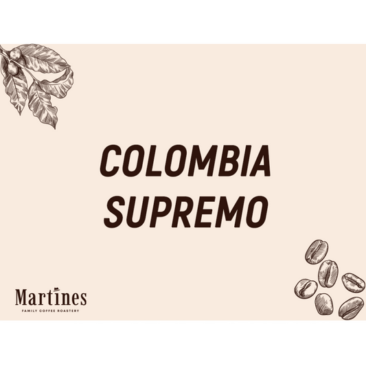 Martines Speciality кафе Colombia Supremo - сурово,зелено, 1 кг.