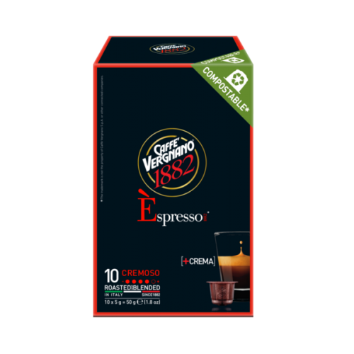 Caffè Vergnano Cremoso капсули за Nespresso кафемашини, 10 бр