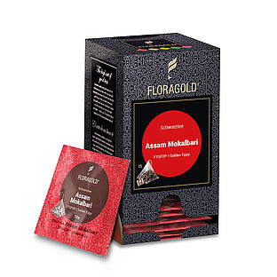 Floragold Черен чай Асам Мокалбари, 15 бр сашета