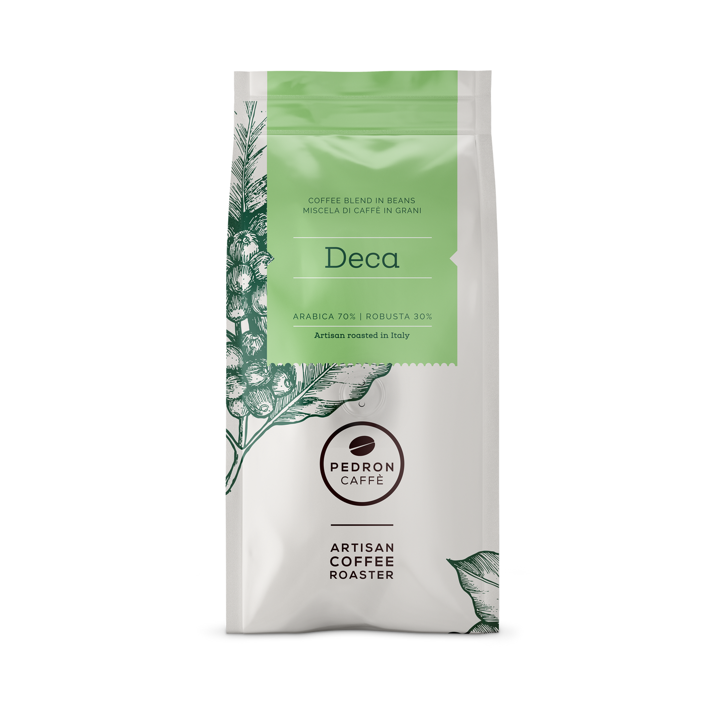Pedron DECAFFEINATED 70% ARABICA кафе на зърна 250гр