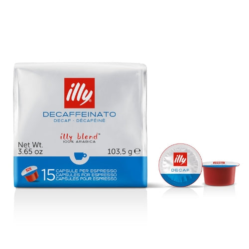 Кафе капсули ILLY, Espresso безкофеинови, съвместими с кафемашина MPS