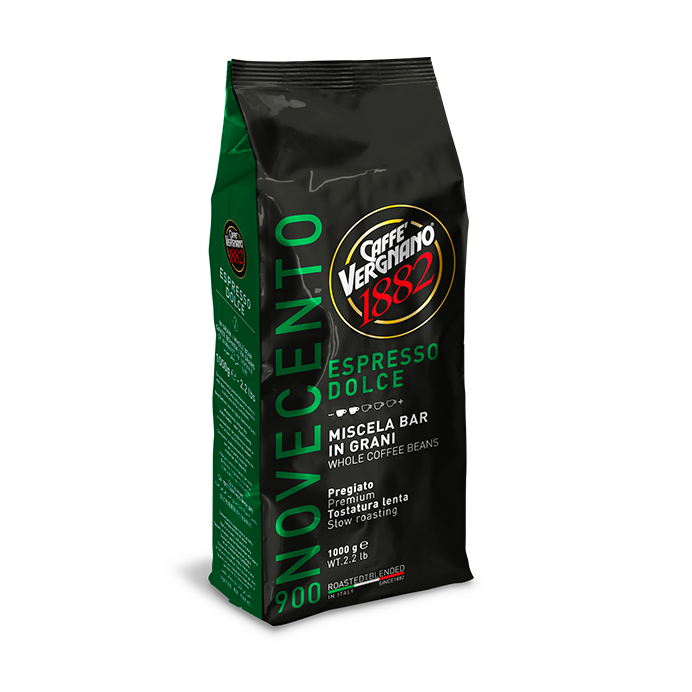 Caffè Vergnano Espresso Dolce 900 кафе на зърна 1кг