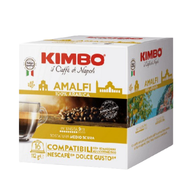 Kimbo Amalfi съвместими кафе капсули за Dolce Gusto кафемашини, 16 бр