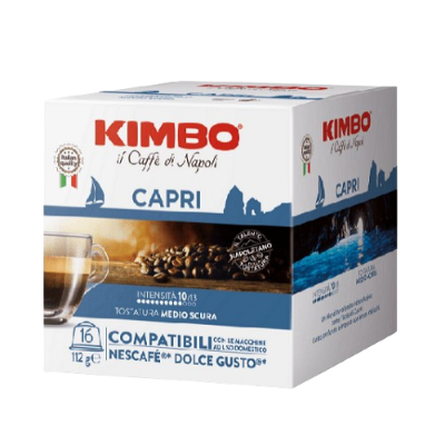 Kimbo Capri съвместими кафе капсули за Dolce Gusto кафемашини, 16 бр